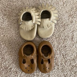 Bird Rock Baby Leather Mocs sz. 5.5